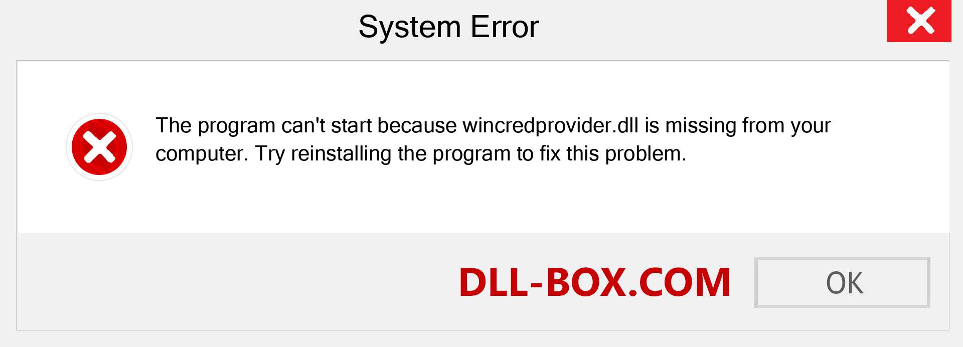  wincredprovider.dll file is missing?. Download for Windows 7, 8, 10 - Fix  wincredprovider dll Missing Error on Windows, photos, images